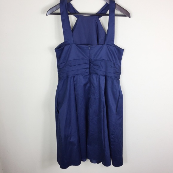 David’s Bridal Spaghetti Strap Fit & Flare DressB6 - Picture 3 of 4